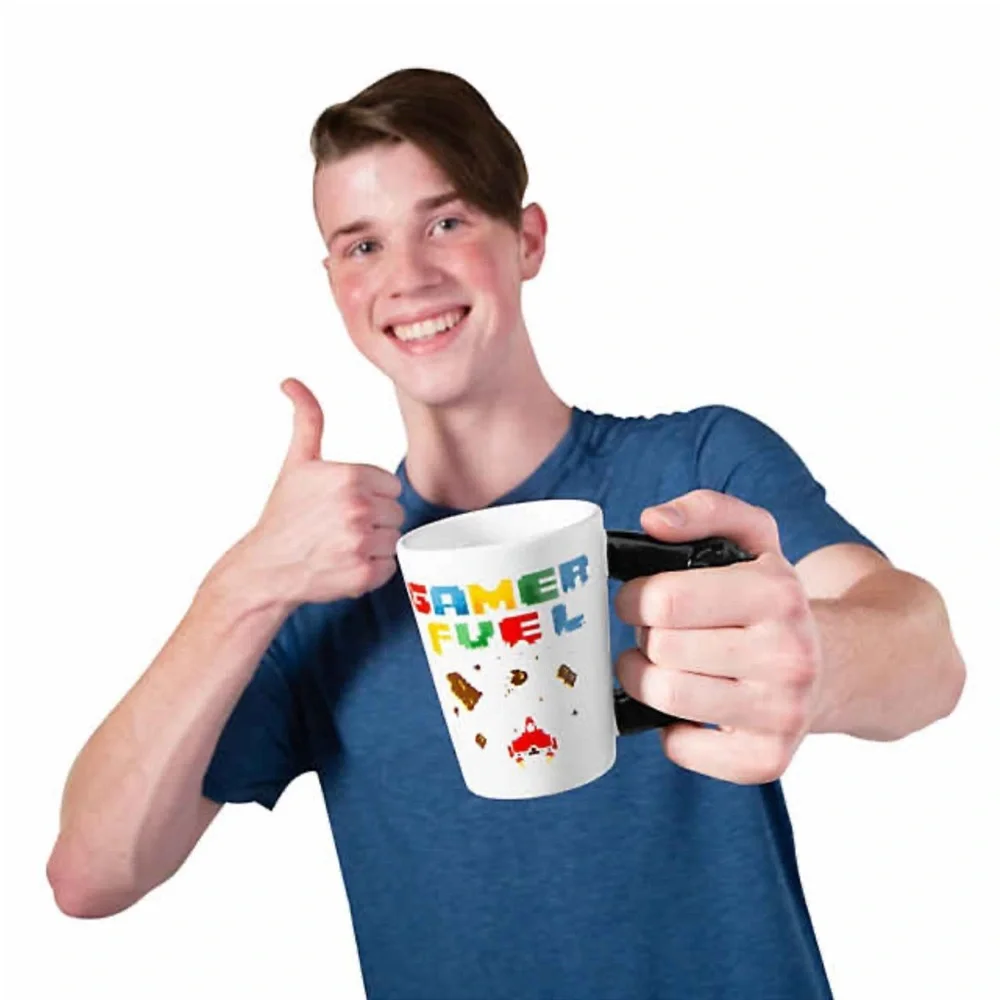 Player One Gamer Fuel & Game Over Gamer Coffee Mug